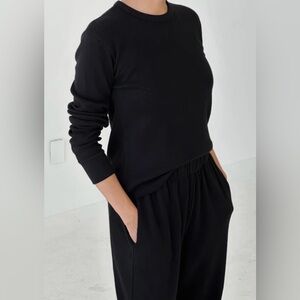 Le Bon Shoppe Pointelle long sleeve tee